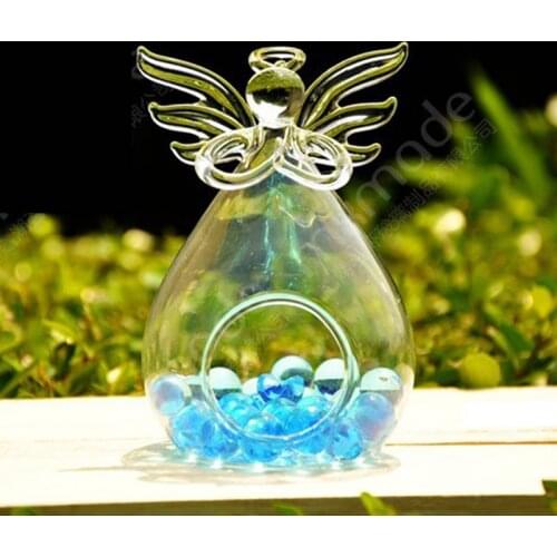 Angel Vase Terrarium Flower Pots Tabletop Glass Candle Wedding Air Planter Decoratives Vase Candlestick