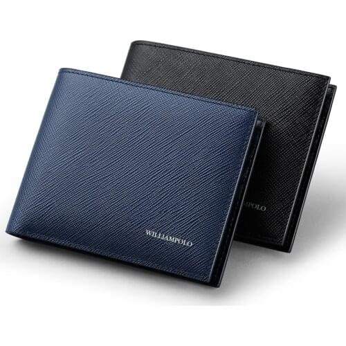 High end new leather wallet mens short fashion business mini card bag drivers license cover multi function cash Pocket Wallet