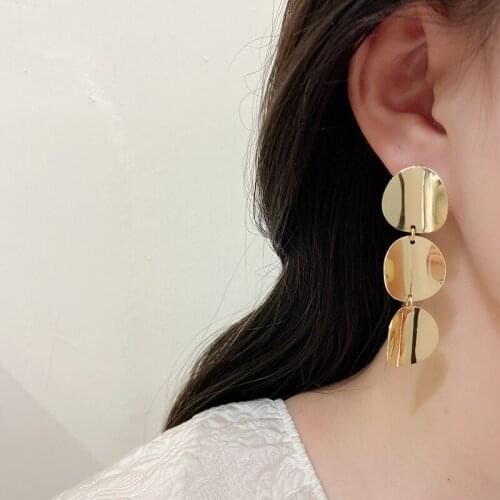 WHEN LOVE Women's Gold Earrings