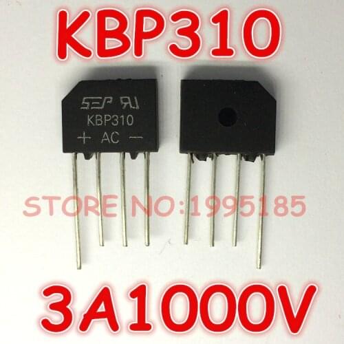 10Pcs/Lot KBP310 310 3A1000V Rectifier Bridge