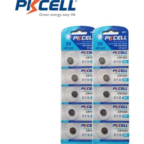 10pcs/pack CR1025 Button Batteries DL1025 BR1025 KL1025 Cell Coin Lithium Battery 3V CR 1025 For Watch Electronic Toy Remote