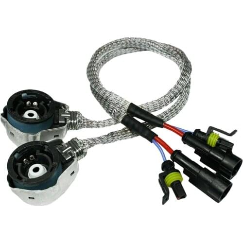 2X D2S/D4S HID Xenon Bulb Adapters Wire Harness Connector Cable Socket
