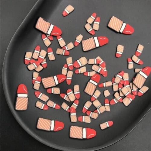 50g Lipstick Polymer Clay Slices Sprinkles for Kids Diy,Craft/Nail Art/Scrapbook Decoration,Filler Polymer Clay Embellishments