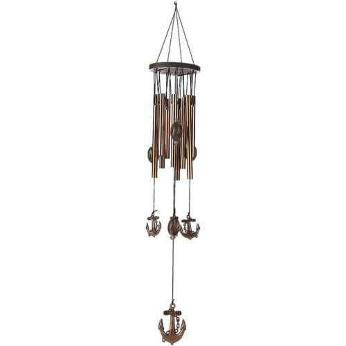 62 cm Anti Rust Copper Wind Chimes Lovely Outdoor Living/Yard Garden Decorations Birthday Gifts to Friends and Best Wishes