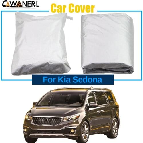Car Cover For Kia Sedona Grand Sedona Outdoor Anti-UV Sun Snow Rain Dust Protection MPV Cover Windproof