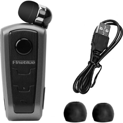 1Pc Fineblue F910 Wireless Earphone Mini Vibration Reminder ABS Bluetooth 4.0 Retractable Practical Headset for Running