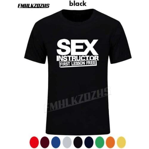 Sex Instructor Funny Creative Mens Men T Shirt Tshirt 2021 New Short Sleeve O Neck Cotton Casual T-shirt Top Tee H105