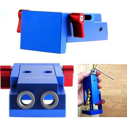 DIY woodworking inclined hole Device Woodworking Pocket Hole Jig Kit 9.5mm Step Drill Bit Manual Locator Wood drilling guide kit