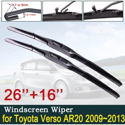 For Toyota Verso AR20 2009 2010 2011 2012 2013 Car Wiper Blade Windscreen Windshield Wipers Car Accessories