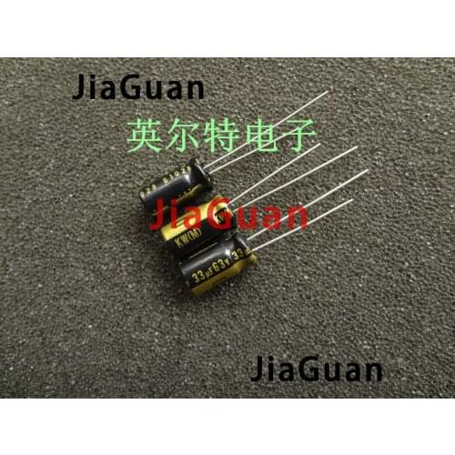 50pcs NICHICON KW 63V33UF 6.3X11MM audio electrolytic capacitor 33uF/63v kw 85 degrees FW upgrade version 33UF 63V