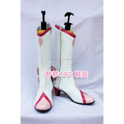 HappinessCharge PreCure!/Pretty Cure! Cure Blossom Anime Characters Shoe Cosplay Shoes Boots Party Costume Prop