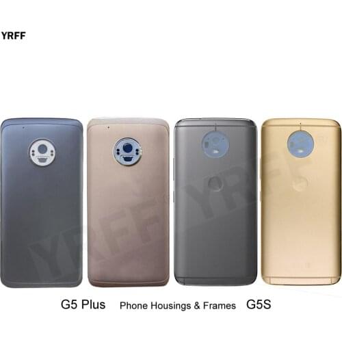 For Moto G5S XT1793 XT1794 XT1792 Phone Housings Frames For Motorola Moto G5 Plus XT1681 Battery Back Cover Door Housing Case