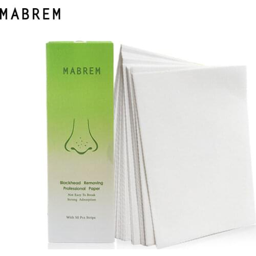 MABREM Nose Paper Blackhead Acne Oil Suction Stickers Acne Treatment T Zone Care Oil Absorption Oil Control Special Paper 50 PCS