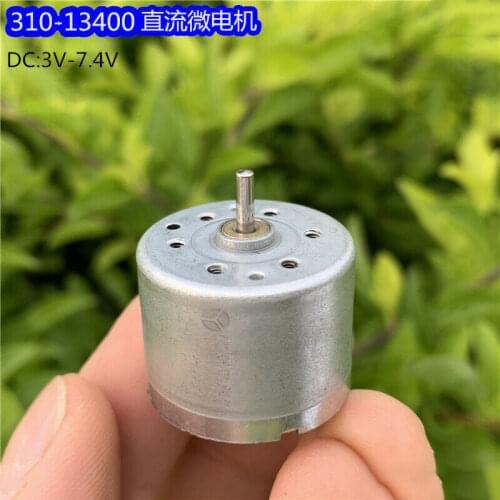 Micro RF-310T-13400 Precious Metal Brush Motor DC 3V 5V 6V 7.4V 7500RPM 24mm Round Spindle Motor Low Noise
