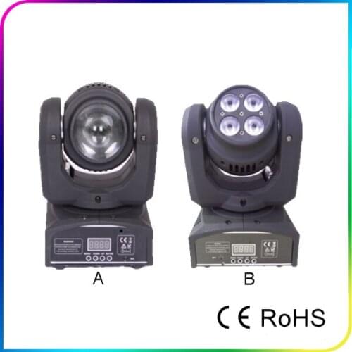 New arrival Hot sell Double face 4*10W +1*10W cree RGBW 4IN1 LED Beam Moving Head Disco Light DMX Beam moving Light for club bar