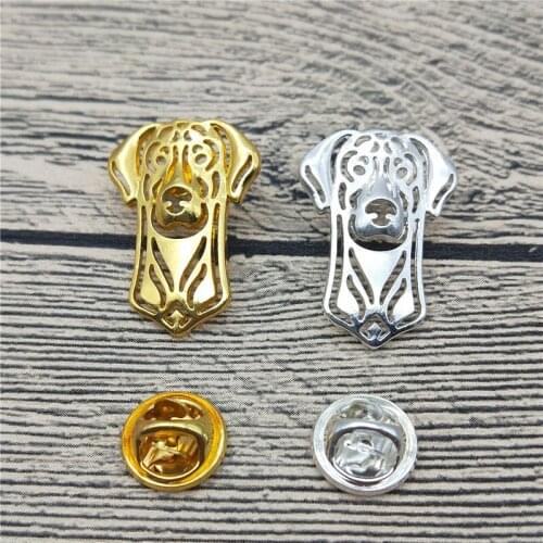 New Doberman Pinscher Brooches and Pins Trendy Animal Metal Suit Brooches Men Fashion Pet Jewellery