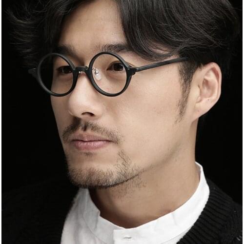 Johnny Depp Glasses Round Japan Eyeglass Men Women Computer Transparent Optical Glasses Frame Acetate Vintage Brand Design S305