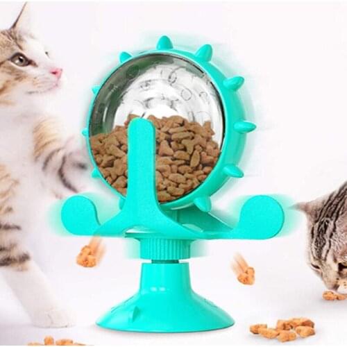 Original Treat Leaking Cat Toy Interactive Rotatable Wheel Toy for Cats Kitten Dogs Pet Products Accessories for Dropshipping