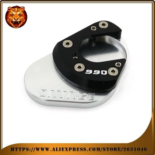 Motorcycle foot Side Kickstand pad Stand Extension Support Plate For KTM 990 SMT Adventure Supermoto 990SMT free shipping Logo