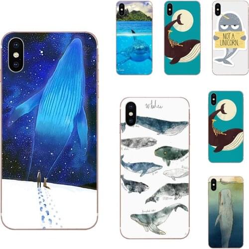 For Huawei Honor 10 10i 20 20i 8S lite Y9 Prime Y7 2019 Y5 2018 p40 lite pro Silicone Cases Covers Funny Whale