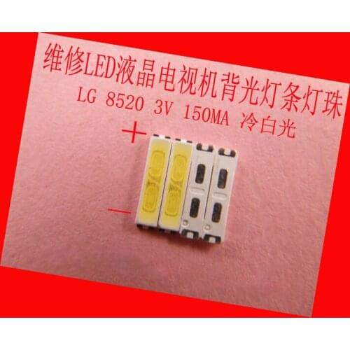 Led backlight screen SMD LED lamp Beads LG 8520-1-3v 0.5w 3V 150MA 10000-12000K cool White For LG TV backlight, Spotlights, Ceil