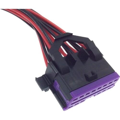 Universal full line OBD plug 16pin for car diagnostic OBDII tester Interface OBD 2 Assembly Socket Plug Adapter for VW toyota