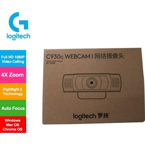 Logitech C930C 1080P Webcam for Desktop Computer Laptop Video Conference Online Class HD Beauty Camera for Windows Mac OS Chrome