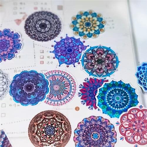 28pcs Cute Kawaii Yoga totem Vintage pattern Stickers Decal For Phone Car Case Waterproof Laptop Album diary Backpack Kids Toy