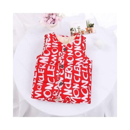 2020 Childrens Vest down cotton liner autumn and winter boys and girls thick cotton vest childrens clothing kids clothes