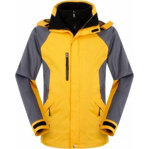 Outdoor Winter Men Women Soft shell 3 in 1 Jacket Camping Hiking Waterproof Jacket Windproof Ski Thermal Soft shell Jacket