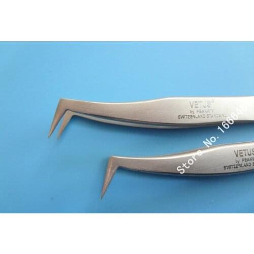 10 pcs/lot eyelash extension tools makeup tools 6A-SA fine tweezers antistatic tweezer free shipping