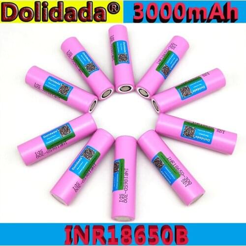 100% original 18650 battery 3000 mAh INR 18650 - 30Q Li ion rechargeable battery for electronic cigare flashlight