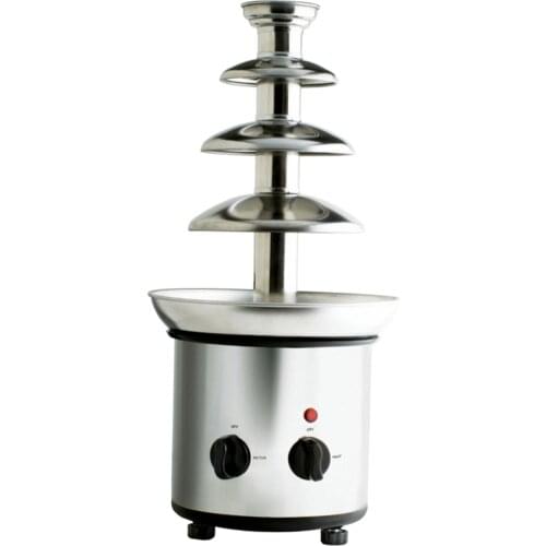 35-Ounce Electric Chocolate Fondue Fountain Easy to Assemble 4 Tiers Heating Fondue Machine For BBQ Sauce Liqueurs