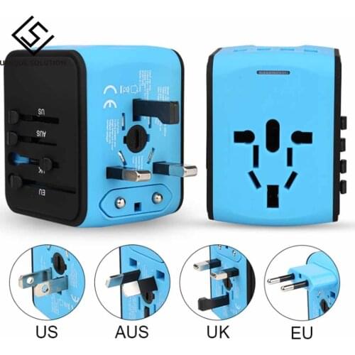 Travel adapter Universal Power Adapter Charger international adaptor wall Electric Plugs Sockets Converter EU/US/UK/AU Plug