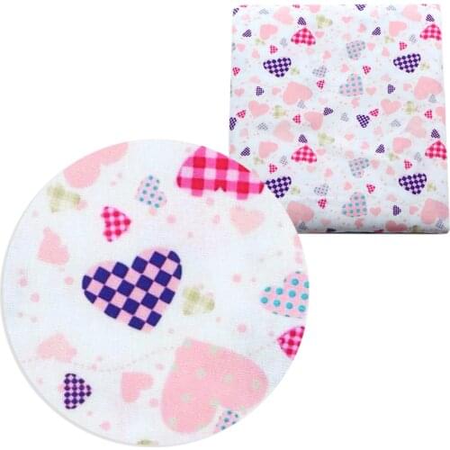 David accessories 50*145cm Flower Dot Printed Textile Polyester Cotton Fabric for Dress Cloth Making Puppet Pillar,c11147