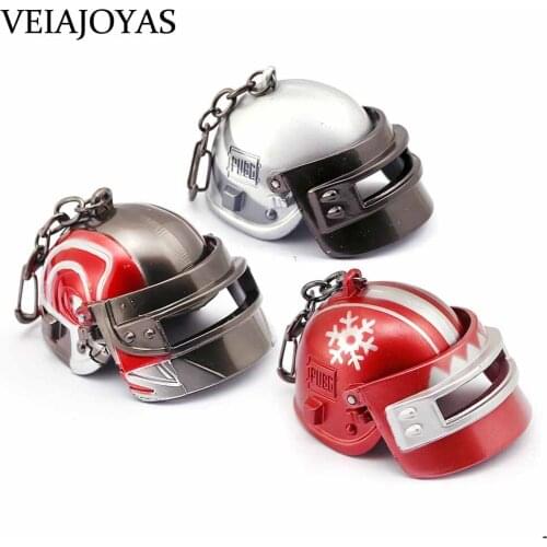 PUBG FPS Level 3 Helmet Keychain Battle Grounds Snowflake Pan Key Chains Alloy Pendant Game Men Jewelry Keyrings Gifts llaveros
