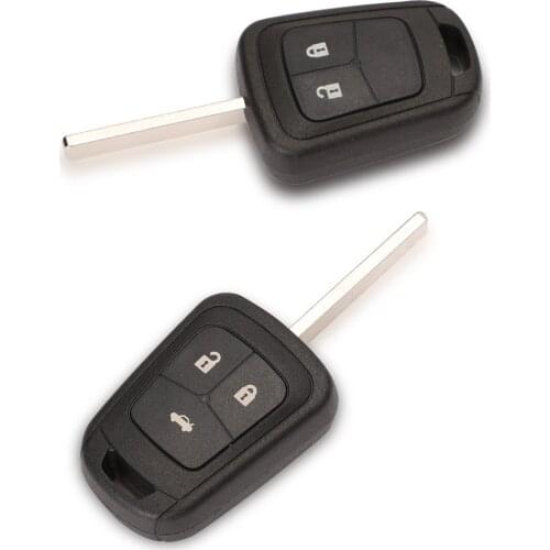 Kutery Car Key Shell For Chevrolet Camaro Sonic Cruze Malibu Volt 2/3Buttons With Uncut Blade Remote Key Cover Case