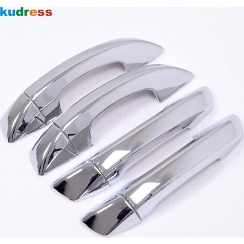 For Skoda Superb 4-door Sedan 2009 2010 ABS chrome Door Handle Catch Cover Molding Trim Car Styling