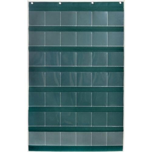 Classroom Bag Card Wall Hanging Bags Card for Home School Office Mobile Phones Office Business Card Holder (42 Grids)