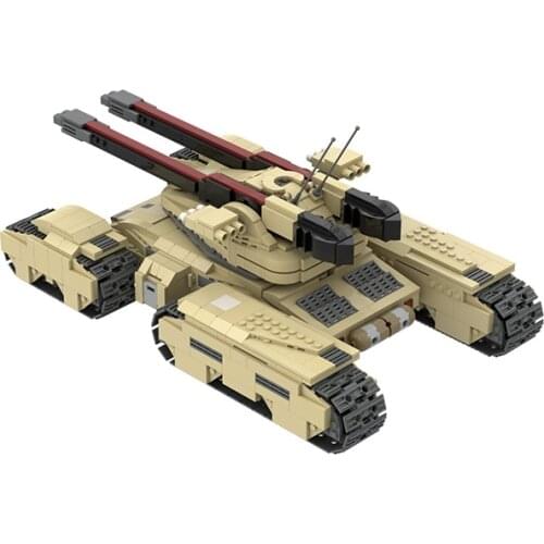 MOC-36237 Classic Brick Tank Model Building Blocks High-tech Army Soldier MK-3 M1A2 Abrams Tank Toy for Boy Birthday Gift