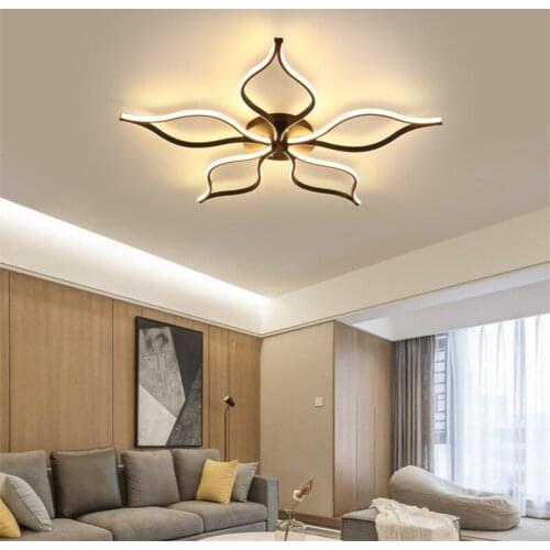 Nordic Lamps Living Room Light Modern Atmosphere Home Creative Led Ceiling Lamp Warm Romantic Bedroom Lights Dimming 120W 160W