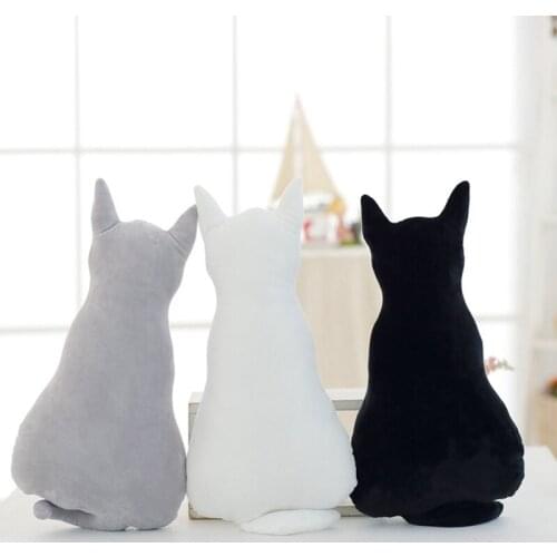 Fashion Back Cat Big Pillow Cat Doll Plush Toy Cushion Soft Cute Plush Animal Stuffed Cartoon Pillow Sofa Pillow Cushion