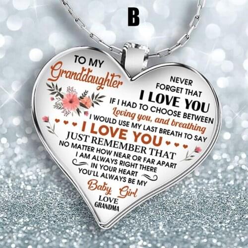 My Mind Heart Ornament Necklace for Your Special One Heart Shape Pendant Jewelry Gift for Xmas Birthday Valentines Day A66