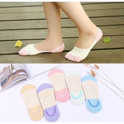 Colorful fruit Invisible Short Woman Sweat summer comfortable cotton girl womens boat socks ankle low female 1pair=2pcs X76