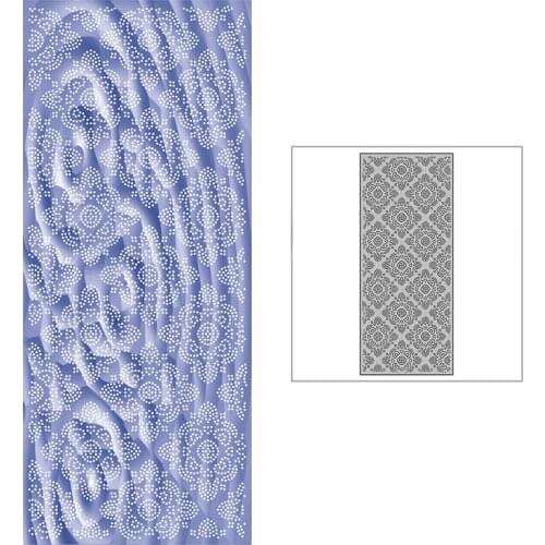 New Slim Spotted Crochet Diamond Background Plate Craft Embossing 2021 Metal Cutting Dies for DIY Scrapbooking Album Card Making