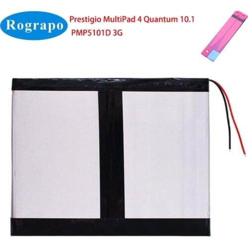 New 3.7V 7000mAh Tablet PC Battery For Prestigio MultiPad 4 Quantum 10.1 PMP5101D 3G Rechargeable Accumulator 2 Wire