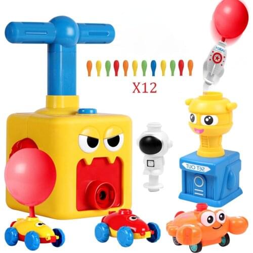 New Power Balloon Toy Car Two-in-One Inertial Power Balloon launcher Education Science Experiment and Fun Toys for Children