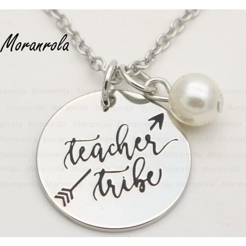 New arrive "Teacher tribe "Necklace &keychain graduation class 2018 Graduation teacher Gift teacher jewelry