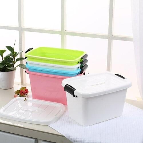 1PC 7L 16L Plastic Storage Box Home Furnishing Trumpet Box Super Cute Storage Boxes make up Organizer EJH 0783