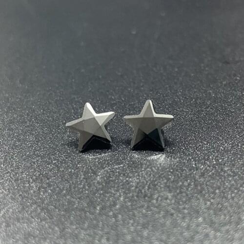 Size 3x3mm~10x10mm 5A Quality Star Shape Black Cubic Zirconia Stone Star Cut CZ Gems For DIY Jewelry Free Shipping